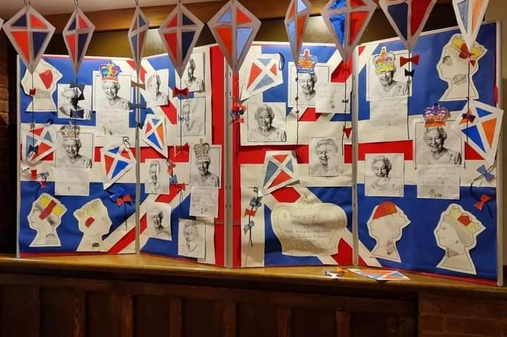 St Peter's School Royal display